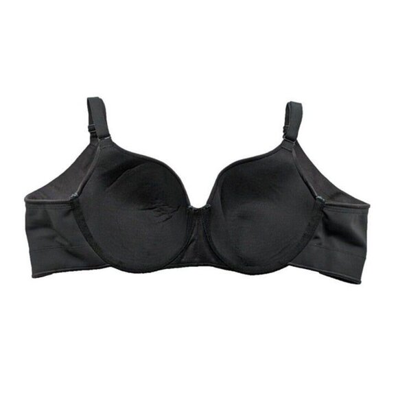 Lane Bryant Cacique Bra Backsmoother Lightly Lined Balconette Size 46DD Black - Picture 6 of 9